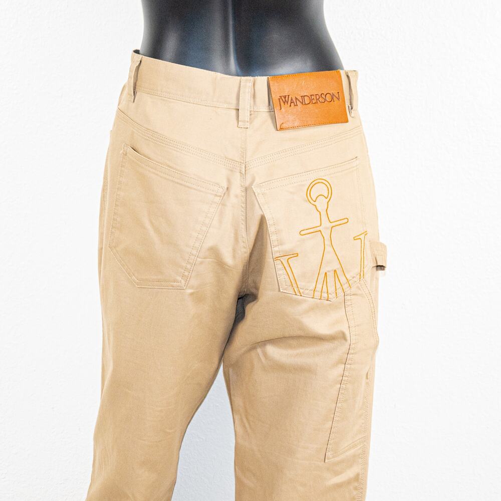 JW Anderson Straight Leg Carpenter Pants in Khaki Beige 28waist - Picture 8 of 12
